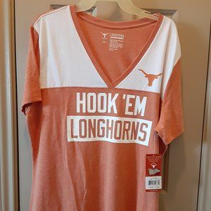 University of Texas V-Neck Tee - Women's 2XL - NWT